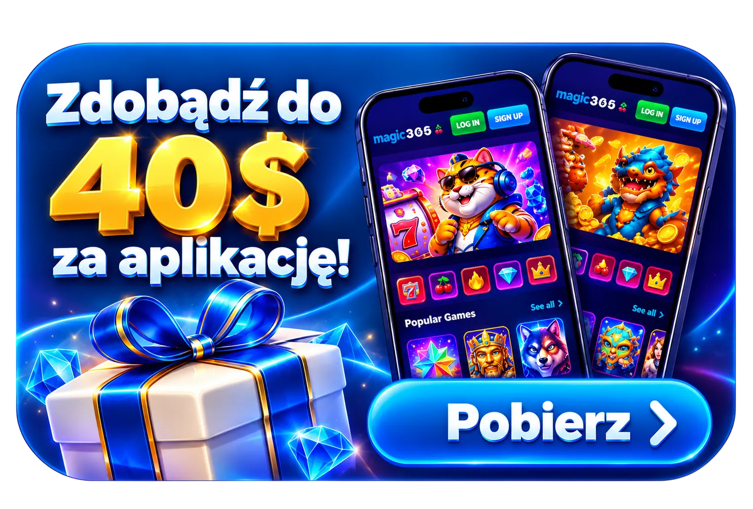 Zdobądź do 40 $ za aplikację Magic365